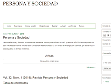 Tablet Screenshot of personaysociedad.cl